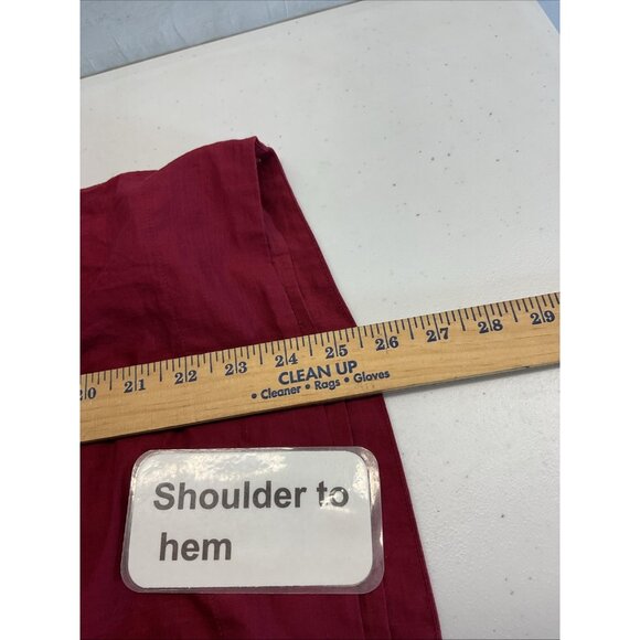 J. Crew Burgundy Size 10 Embroidered Pom Pom Tank Coastal Bohemian Summer - Picture 8 of 10